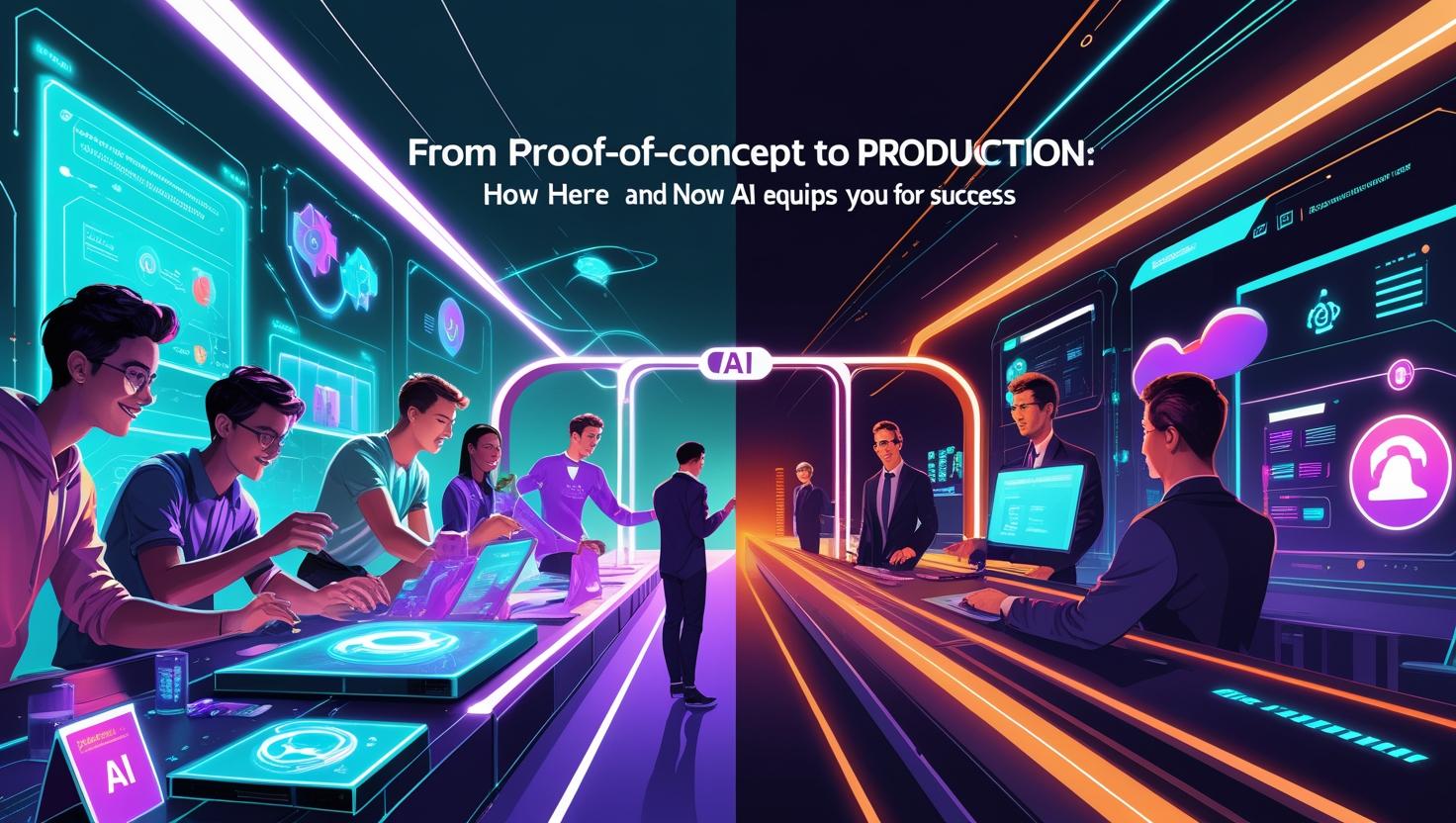 AI journey from proof-of-concept to production with HERE AND NOW AI empowering students for real-world success.